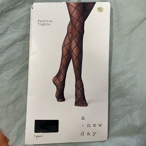 Black Design Tights